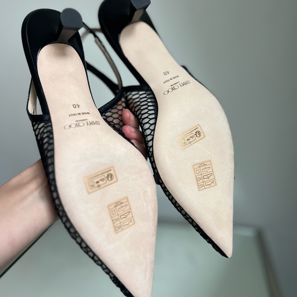 New JIMMY CHOO Amita 45 Slingback Pumps $1,095 40 - Picture 13 of 15